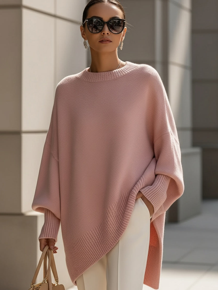 Niva Oversized Knit Poncho Sweater