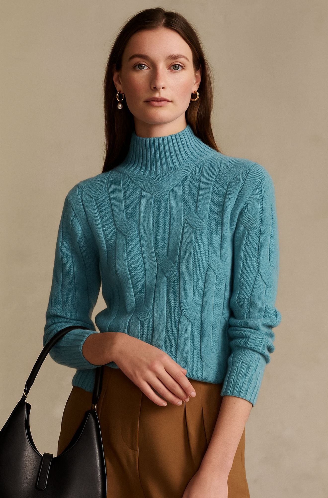 Rowen Hart - The Soft Weave Cashmere Mock