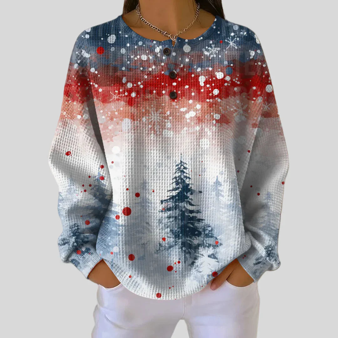 Alva | Christmas Sweater with Soft Pine Tree Pattern