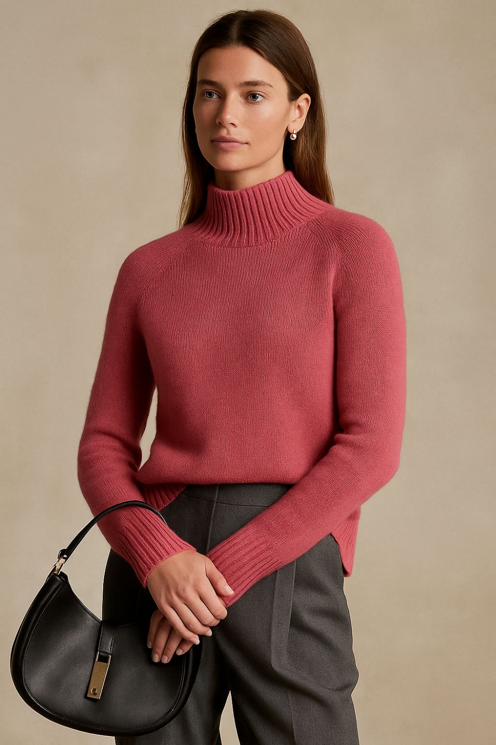 Léonne Rowe - The Cashmere Dewlight Mock Neck
