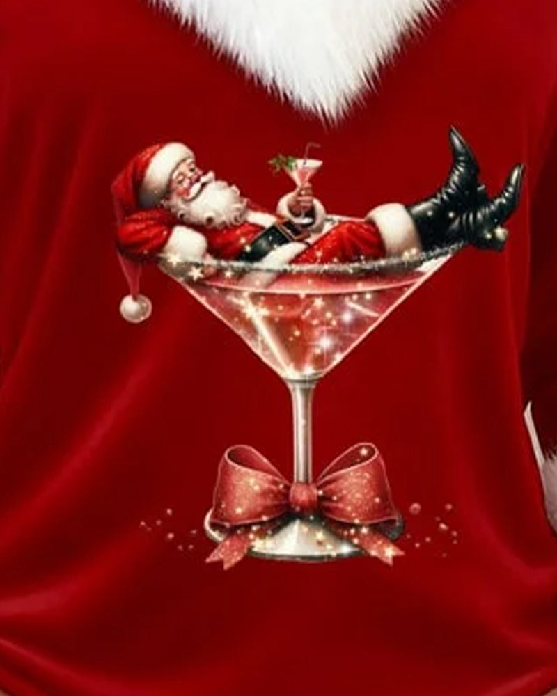 Fiorenza | Velvet Christmas Top