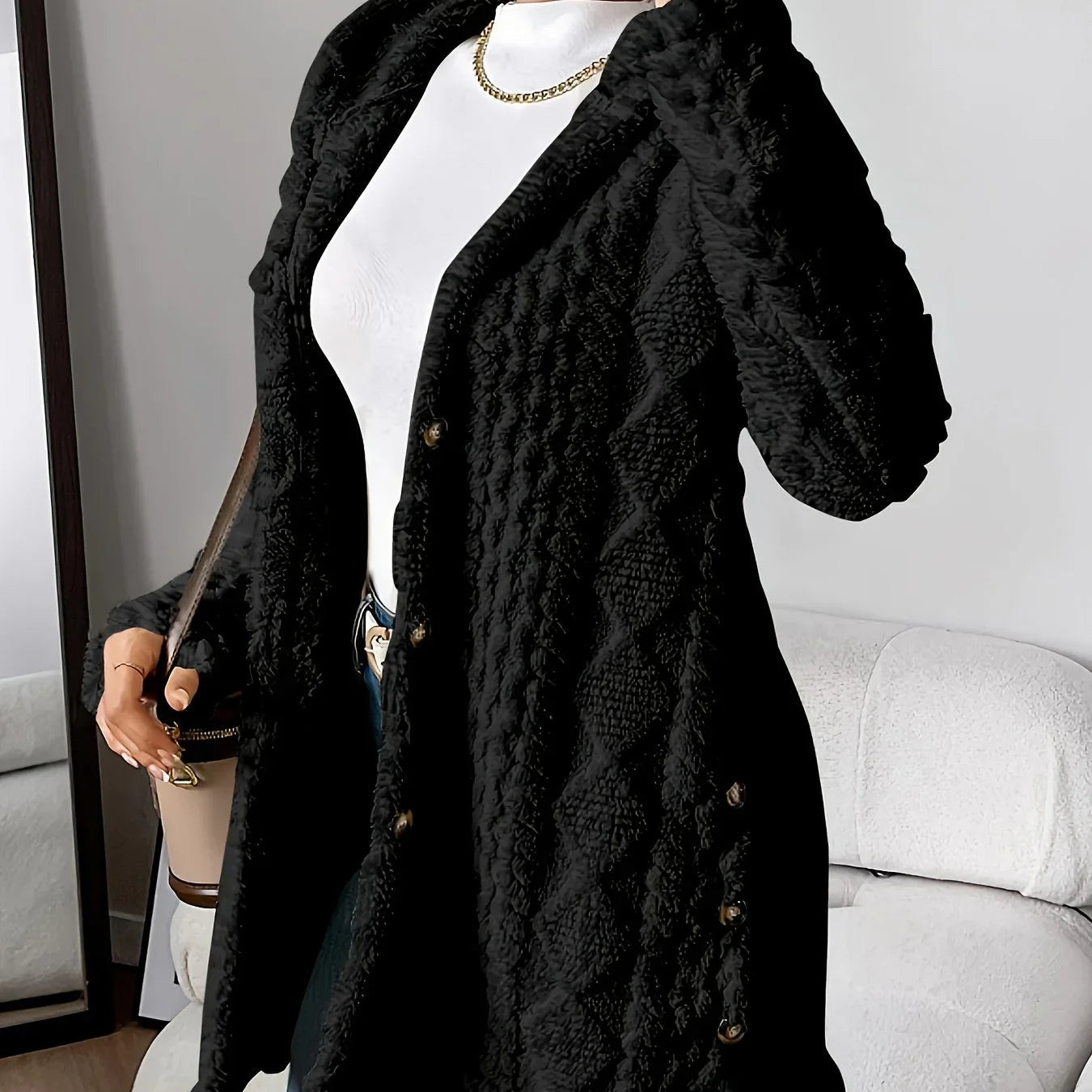 Aria – Cozy Argyle Knit Coat