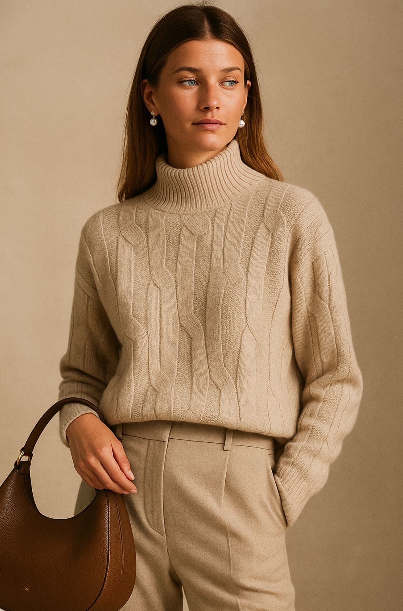 Rowen Hart - The Soft Weave Cashmere Mock