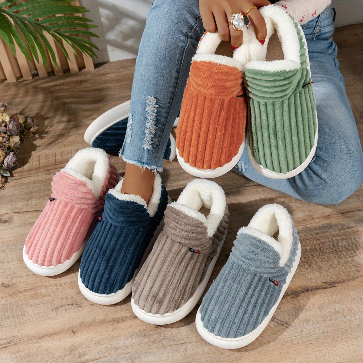 Molly | Plush Indoor–Outdoor Slippers