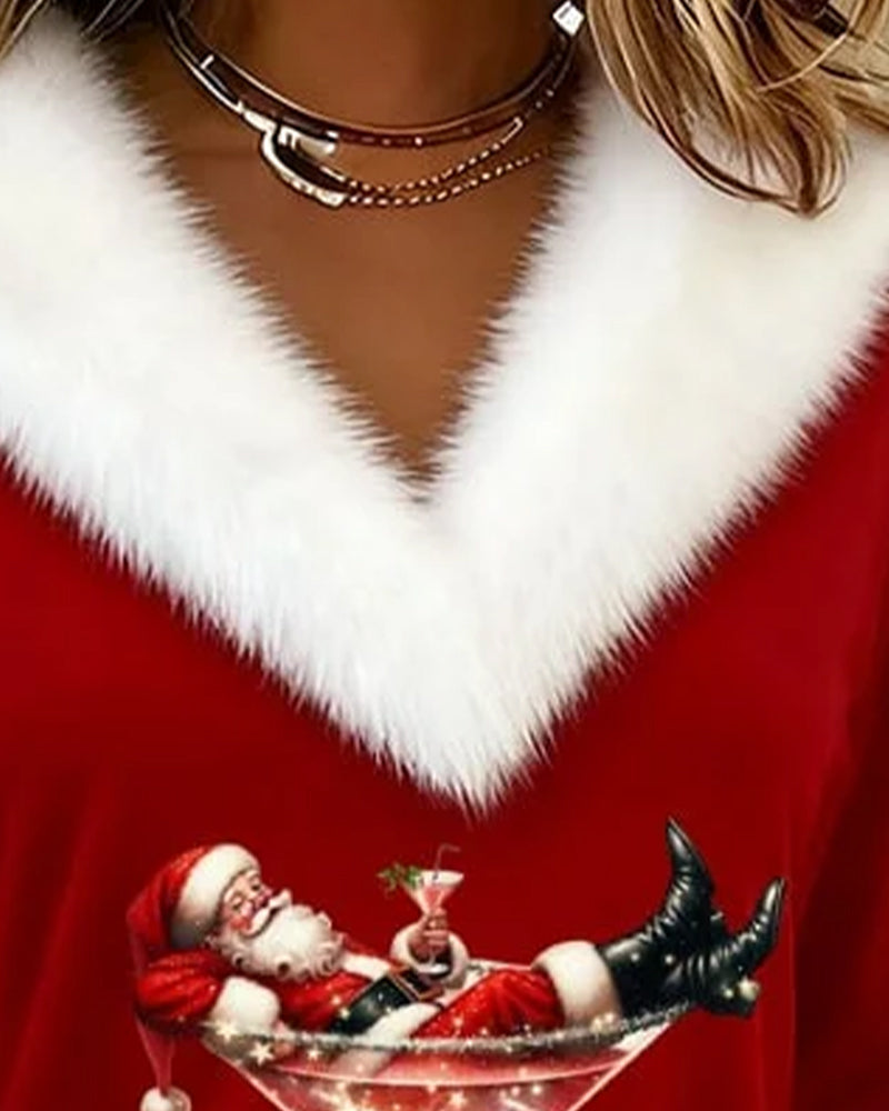 Fiorenza | Velvet Christmas Top