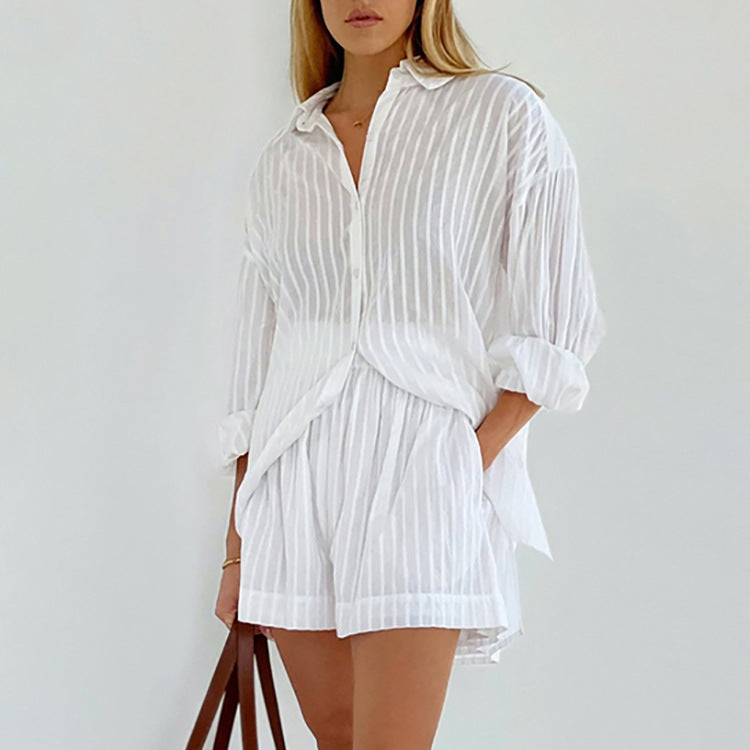 Viola - Breezy Button-Up and Shorts Set