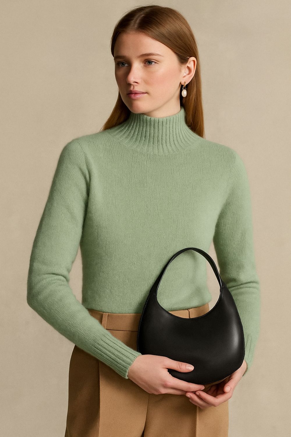 Léonne Rowe - The Cashmere Dewlight Mock Neck