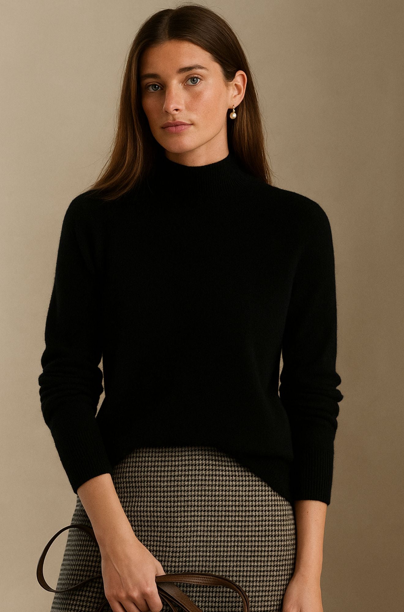 Esmere & Co - The Pure Cashmere Mist Mock Neck