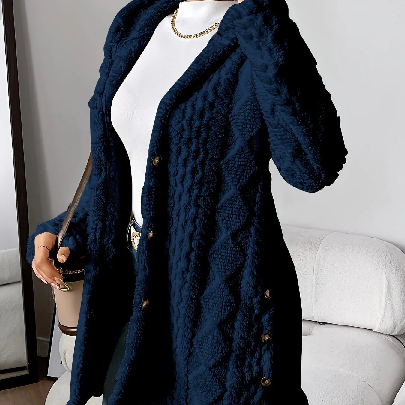 Aria – Cozy Argyle Knit Coat