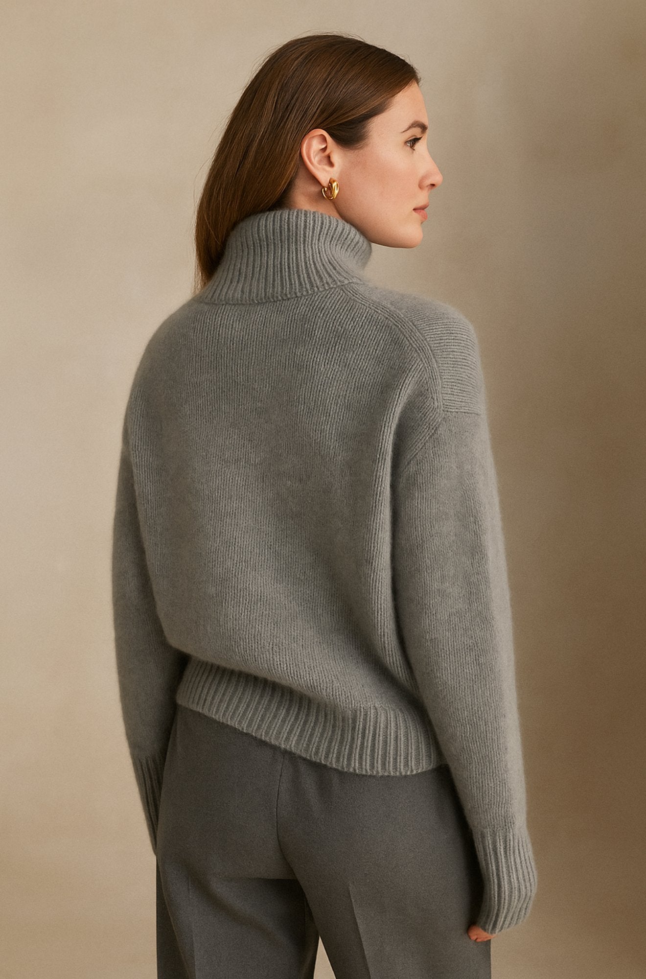 Annelise – High Neck Cashmere Jumper