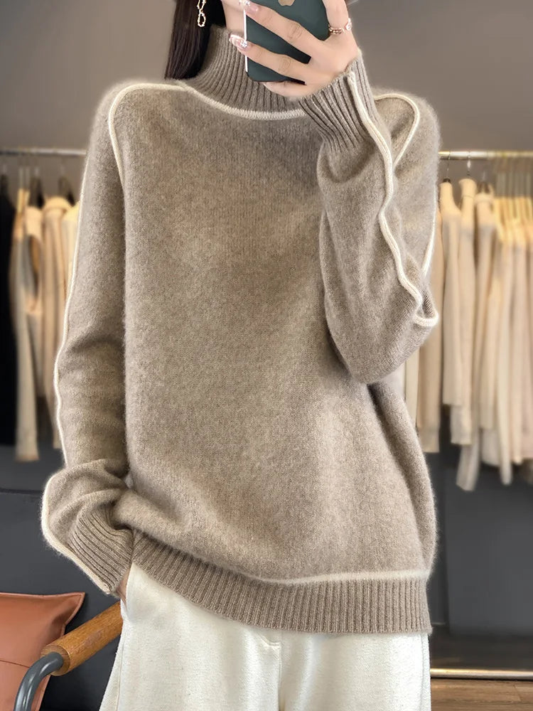 Florence | Luxury Merino High Neck Knit
