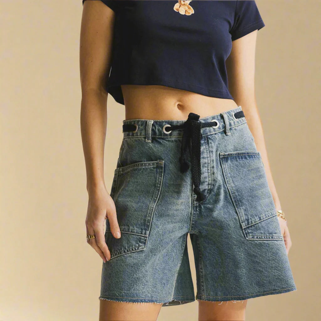 FRANCESCA LIVIA ROPE BELT BERMUDA