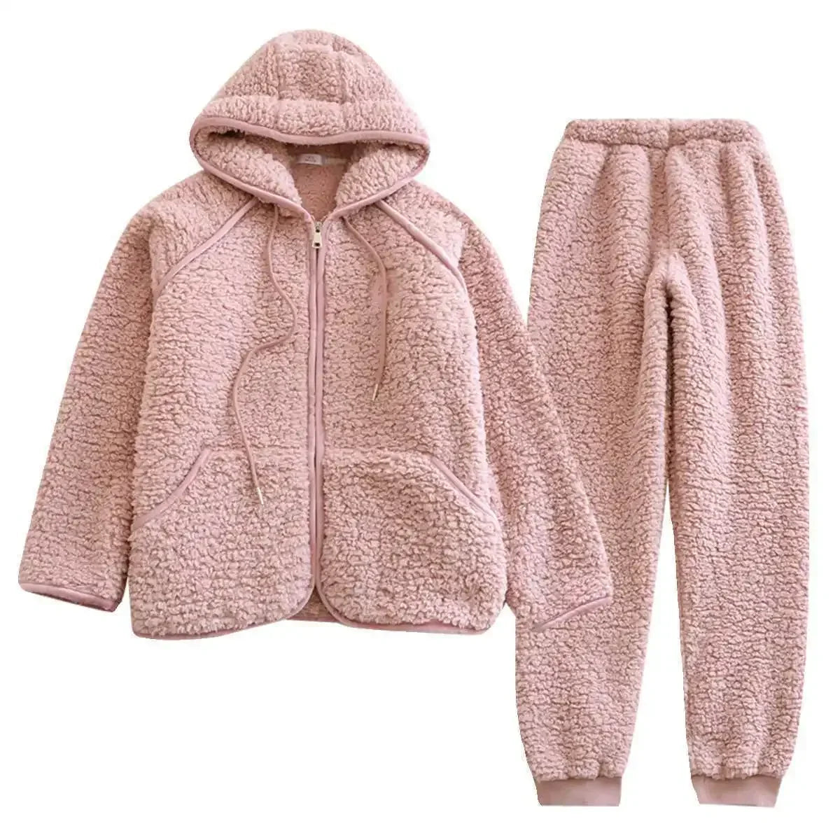 Lama I Winter coral fleece