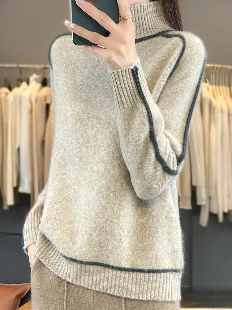 Florence | Luxury Merino High Neck Knit