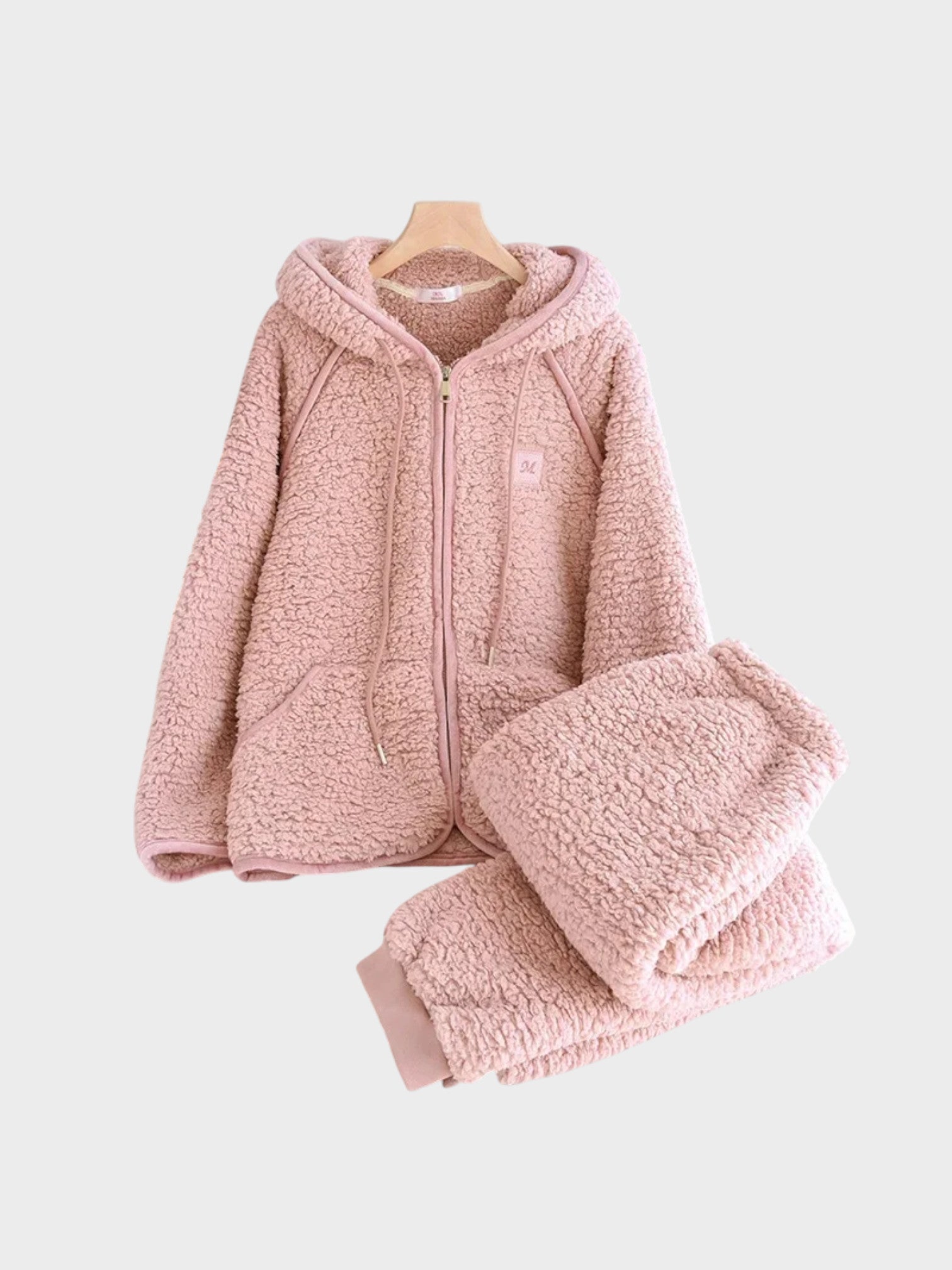 Lama I Winter coral fleece
