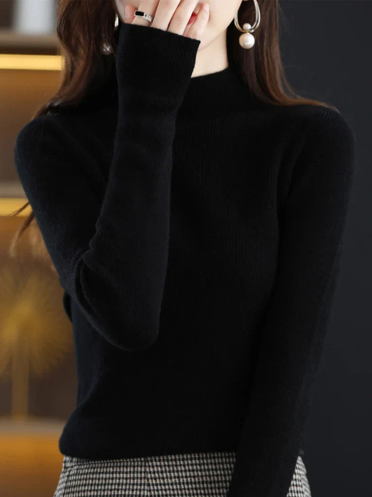 Amelie London | Classic Cashmere Rib Knit Jumper