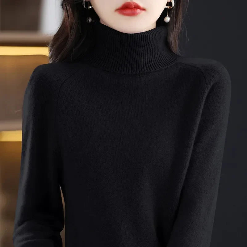Isla London | Elegant Cashmere Turtleneck Pullover