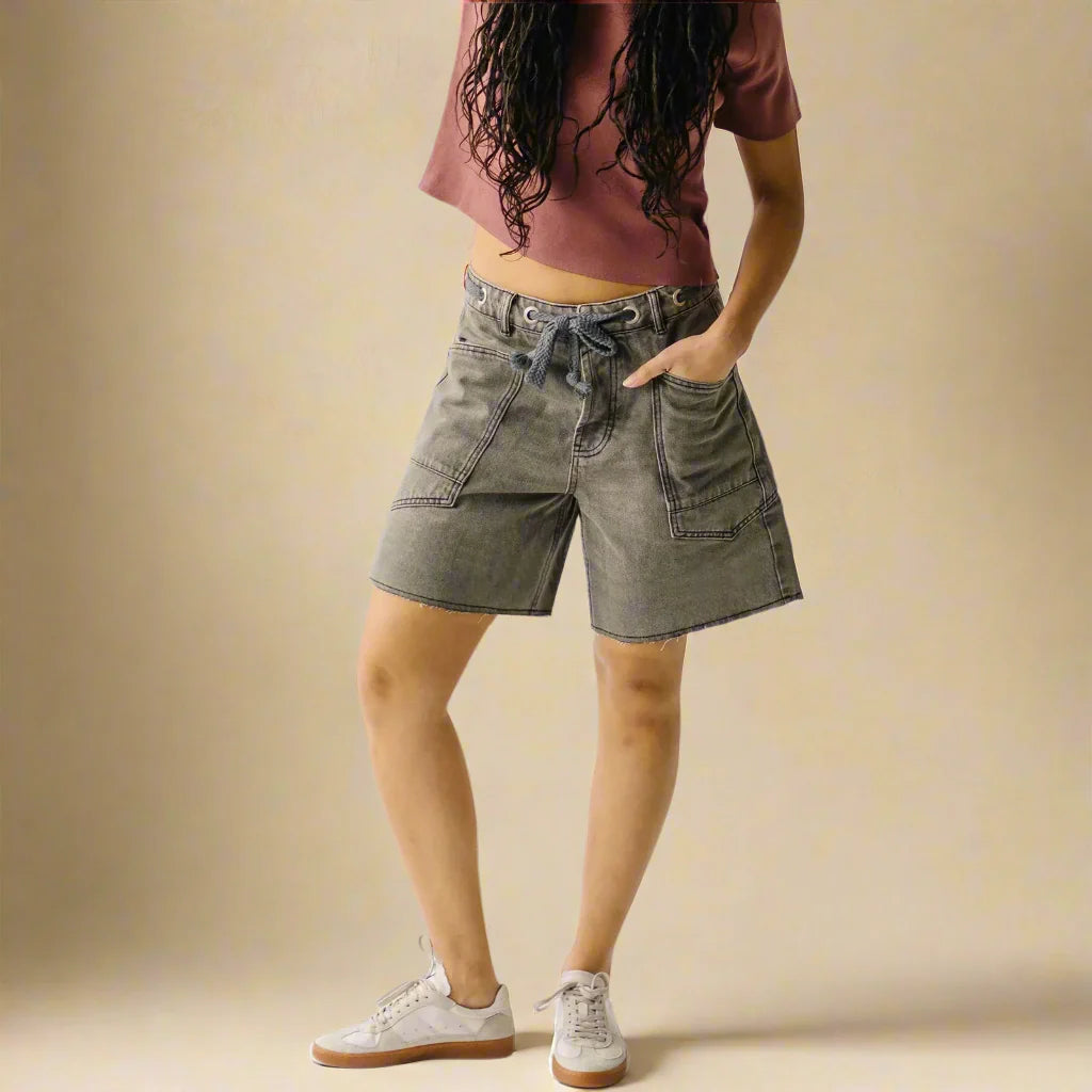 FRANCESCA LIVIA ROPE BELT BERMUDA