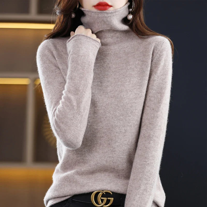 Evelyne London | Cashmere Roll Neck Sweater