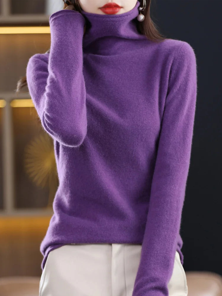 Evelyne London | Cashmere Roll Neck Sweater