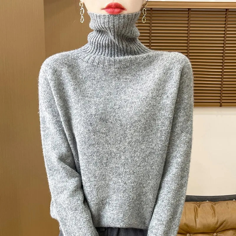 Roselyn London | Cashmere Ribbed Turtleneck