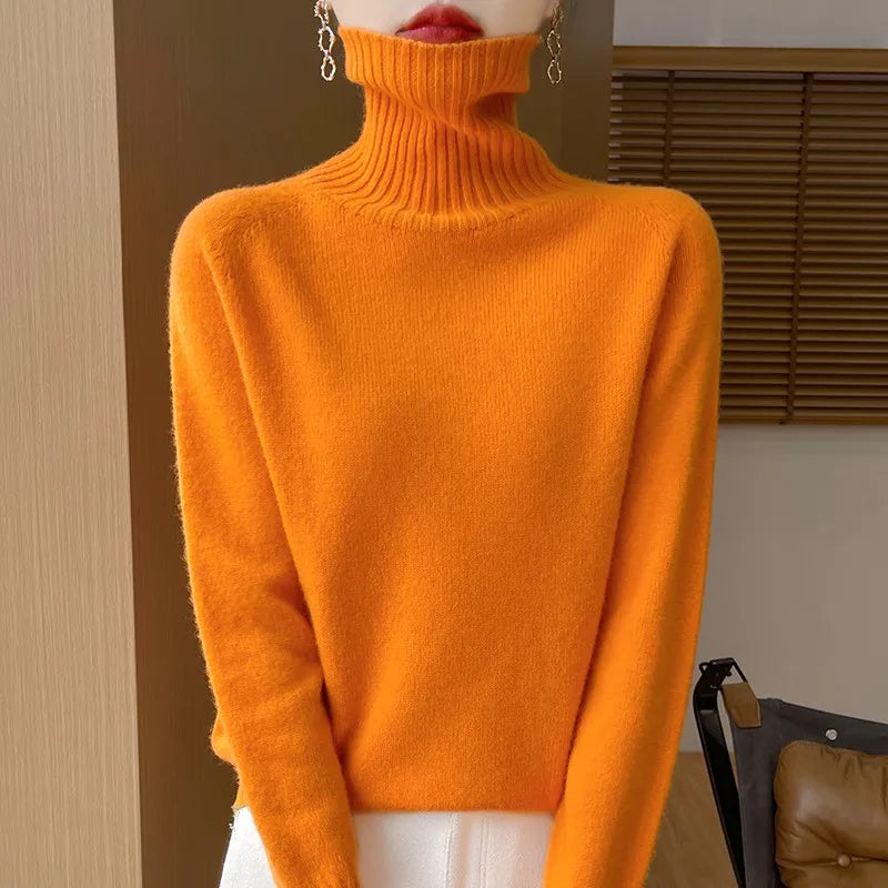 Roselyn London | Cashmere Ribbed Turtleneck
