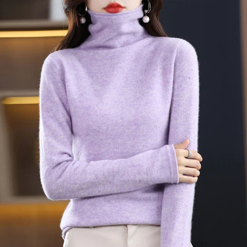 Evelyne London | Cashmere Roll Neck Sweater
