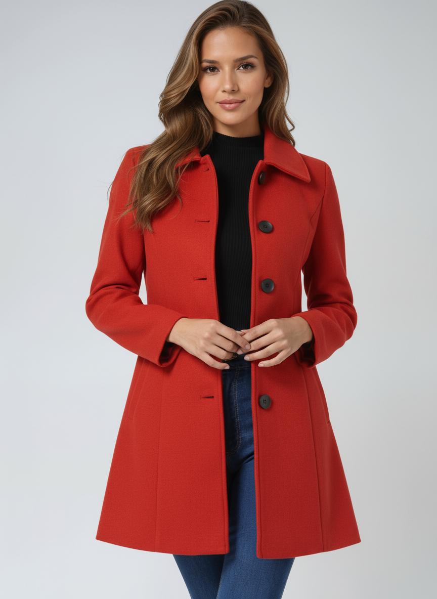 Josephine - Single Breasted Winter Trench Coat