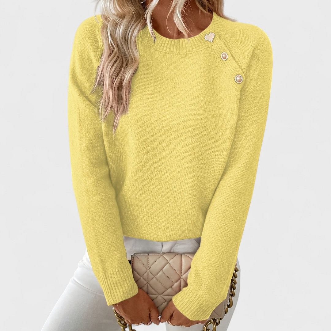 Roxaira London – Elegant One-Shoulder Sweater