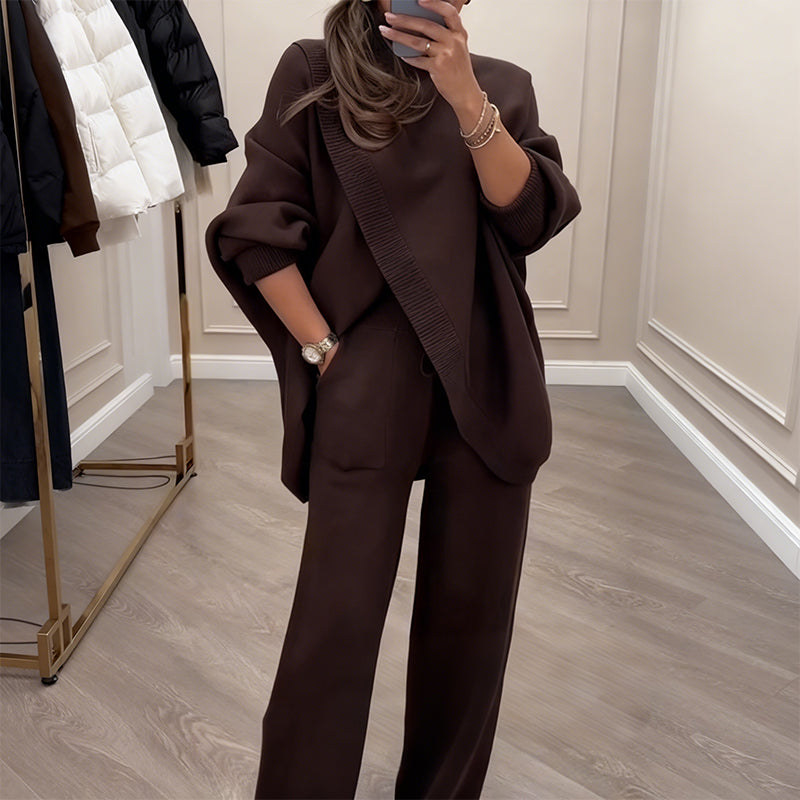 Linda I Women's Oversized Sweater & Pants Set