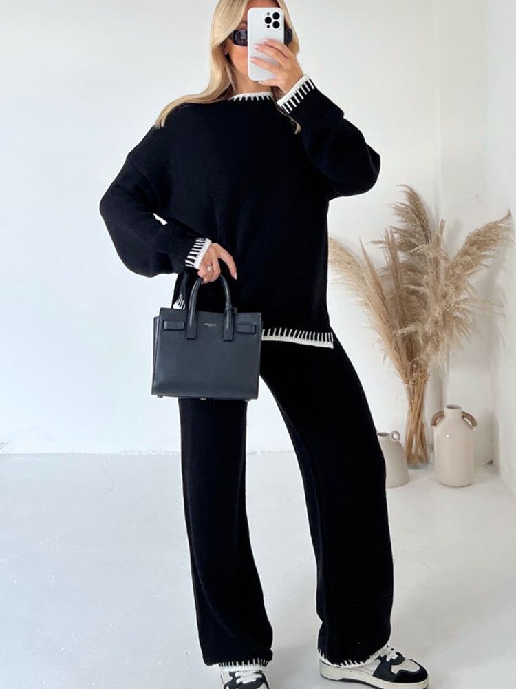 Cuddle I Cozy Contrast Knit Co‑Ord