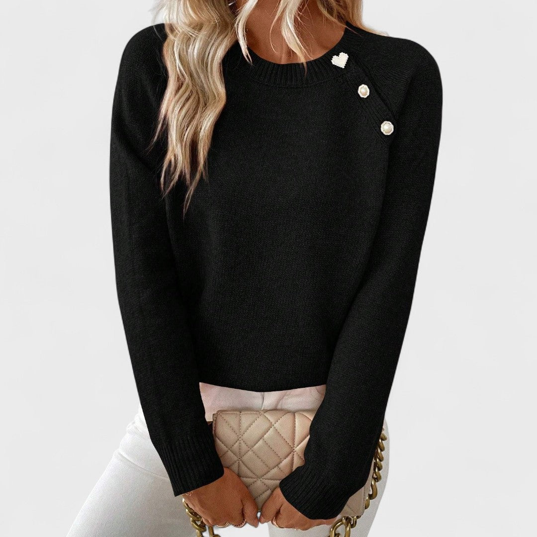 Roxaira London – Elegant One-Shoulder Sweater