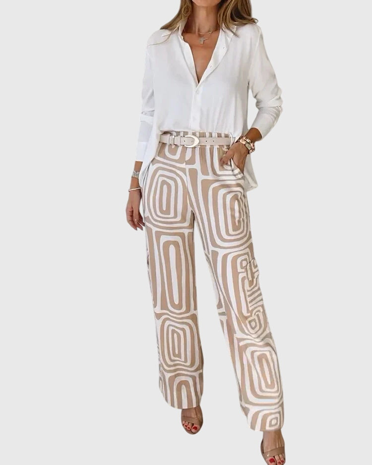 Emiliana | Stylish Pants + Free Blouse & Belt