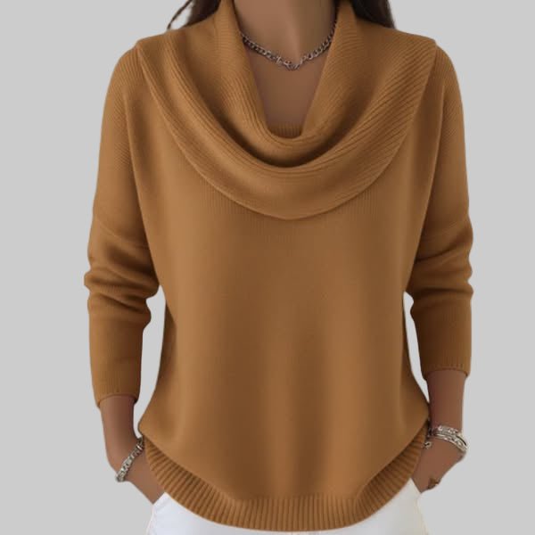 Angeline | Soft Cowl Neck Sweater