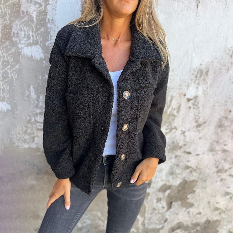 AUBREY - Cozy Button-Up Jacket