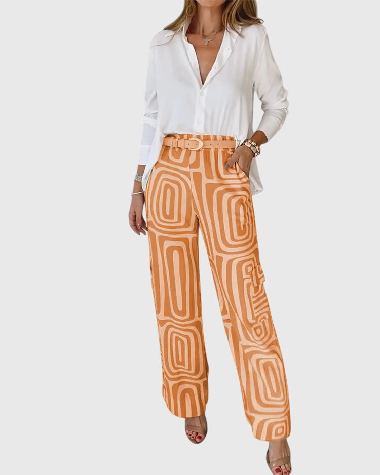 Emiliana | Stylish Pants + Free Blouse & Belt