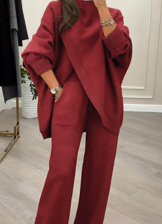 Linda I Women's Oversized Sweater & Pants Set