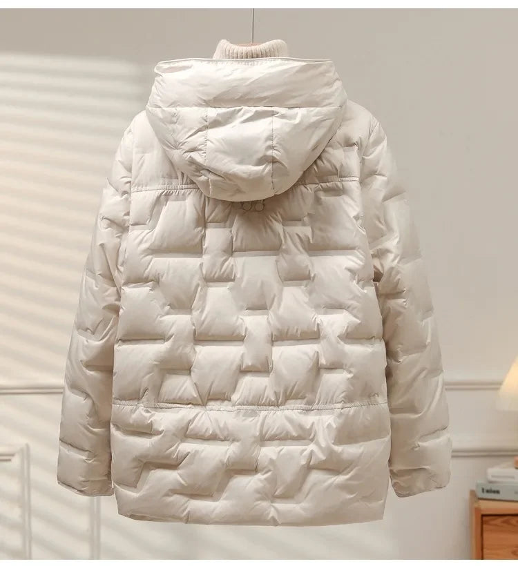 Quilted Winter Jacket | With Hood and Zip