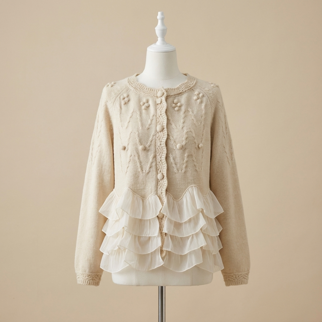 Natalie Ruffle Cardigan™