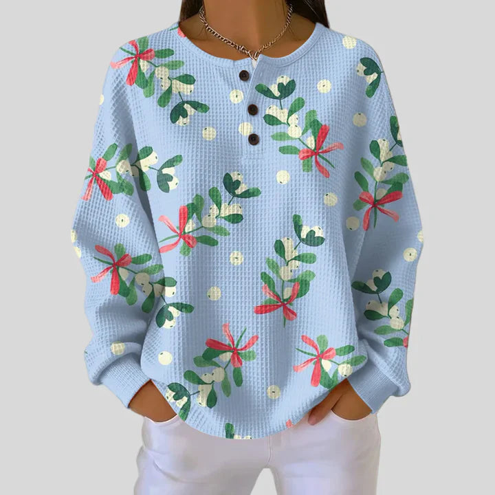 Rikke | Soft Sweater with Christmas Motif