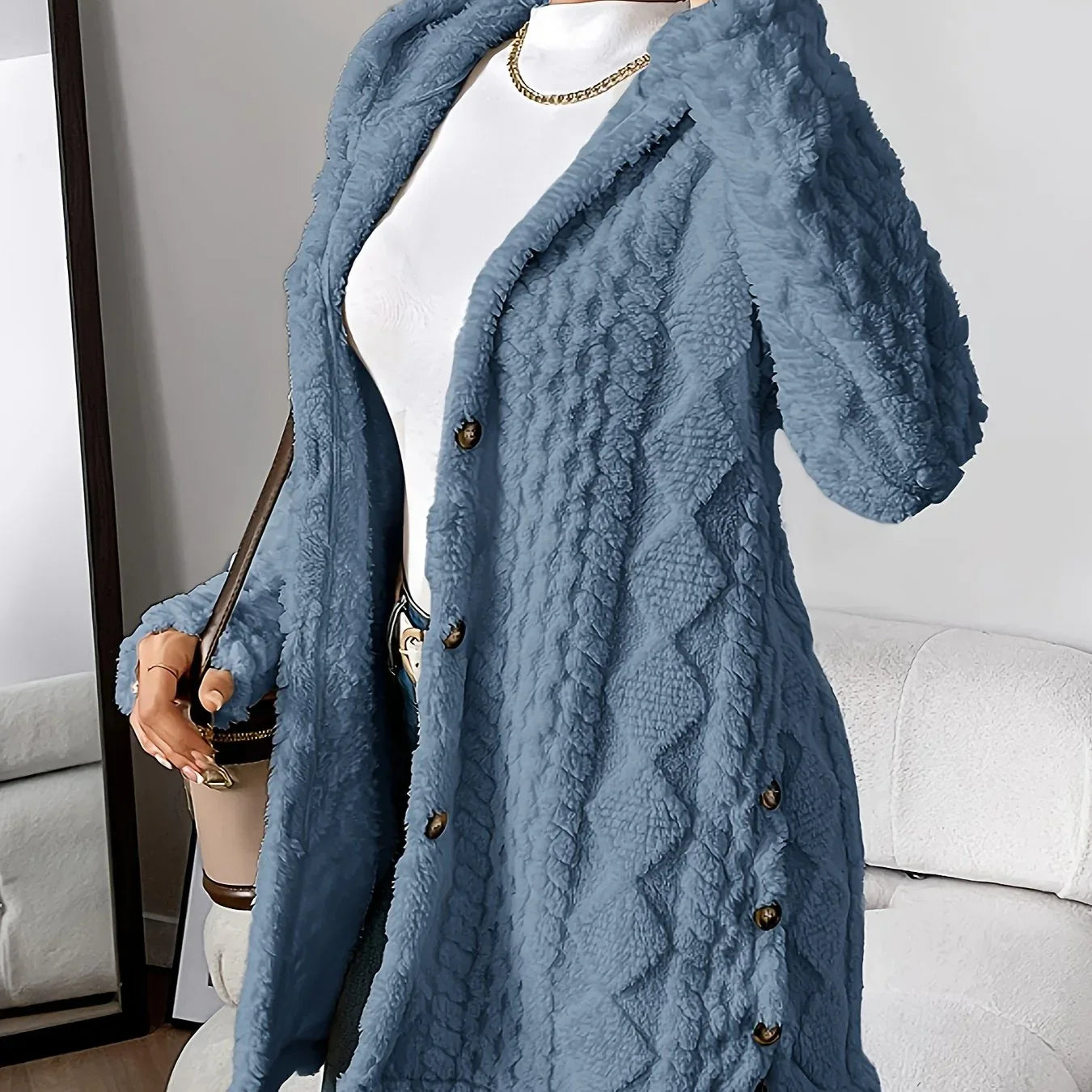 Aria – Cozy Argyle Knit Coat