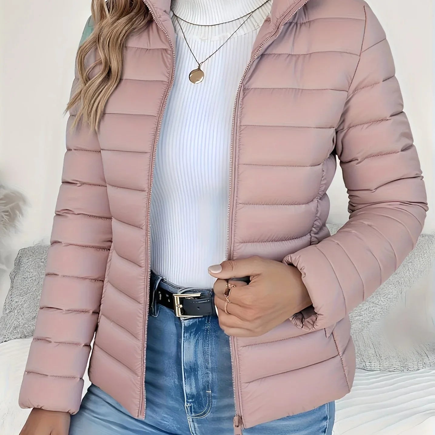 Nalia – Quilted High-Neck Jacket