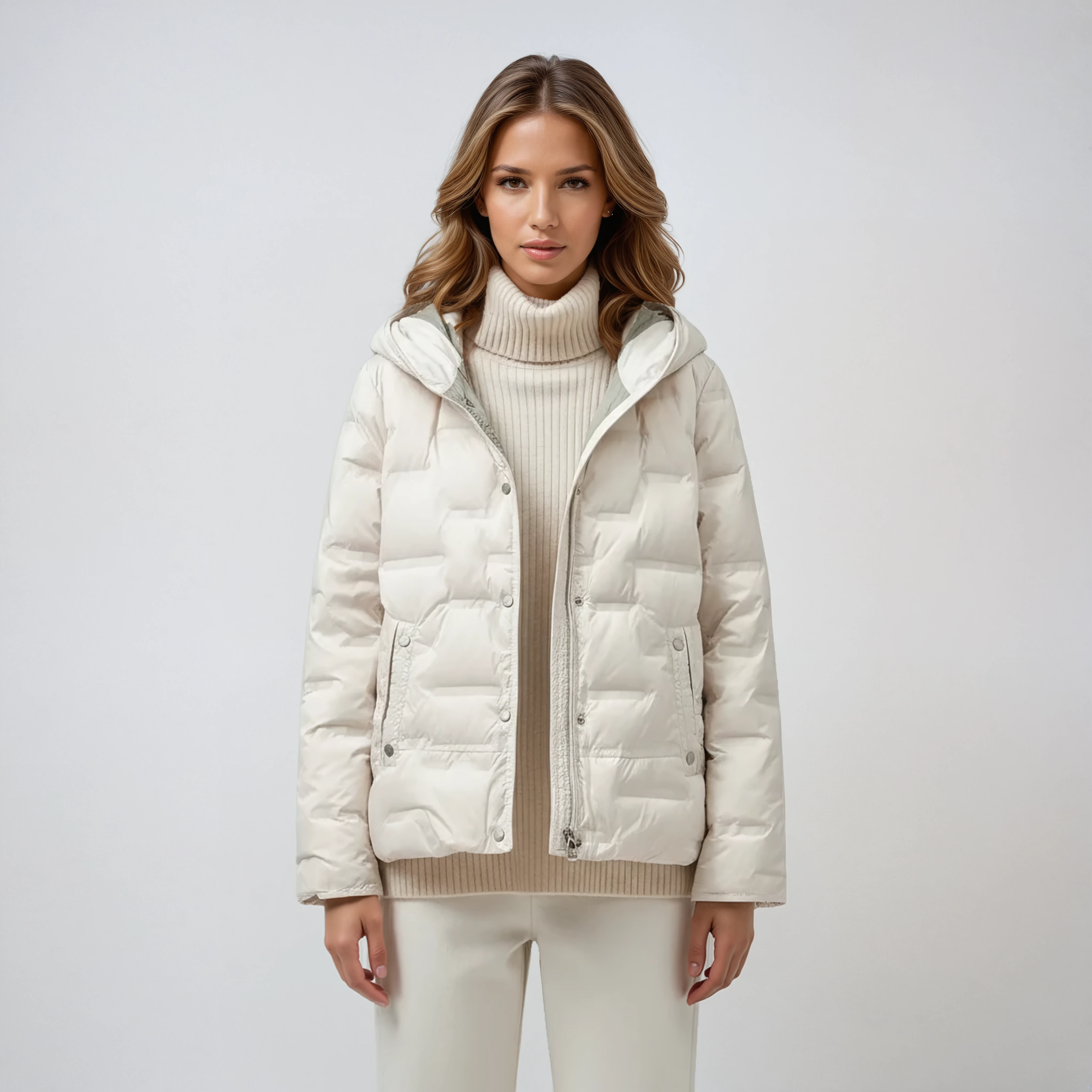 Quilted Winter Jacket | With Hood and Zip