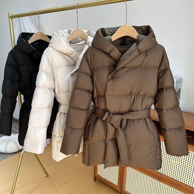 Luna - Belted Quilted Hooded Jacket