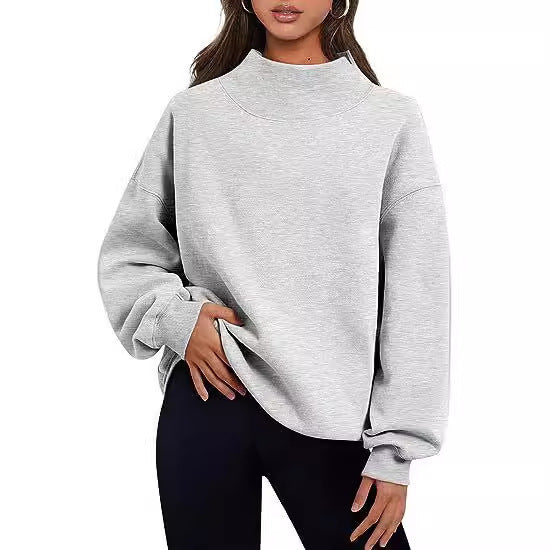 LESLY™ - Women's Oversized Turtleneck Sweatshirt Long Sleeve Pullover