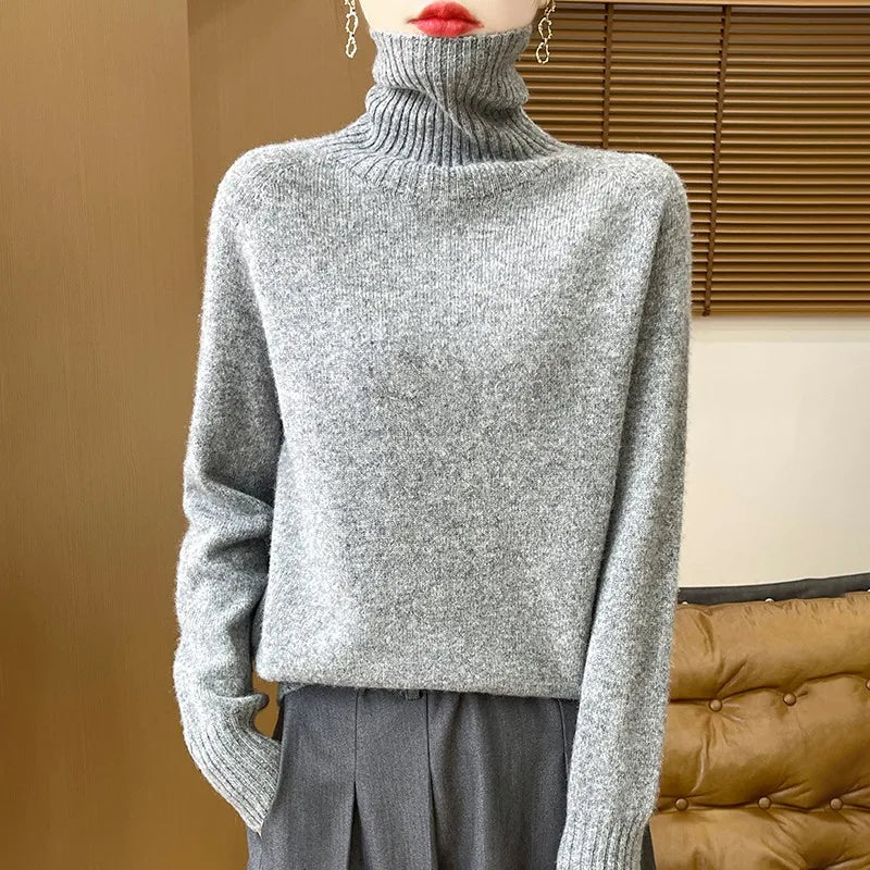 Roselyn London | Cashmere Ribbed Turtleneck