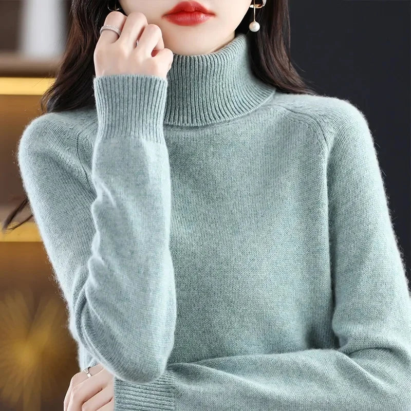Isla London | Elegant Cashmere Turtleneck Pullover