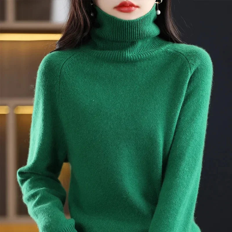 Isla London | Elegant Cashmere Turtleneck Pullover