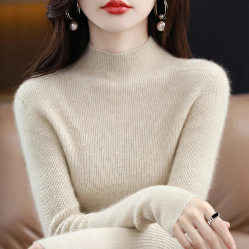 Amelie London | Classic Cashmere Rib Knit Jumper