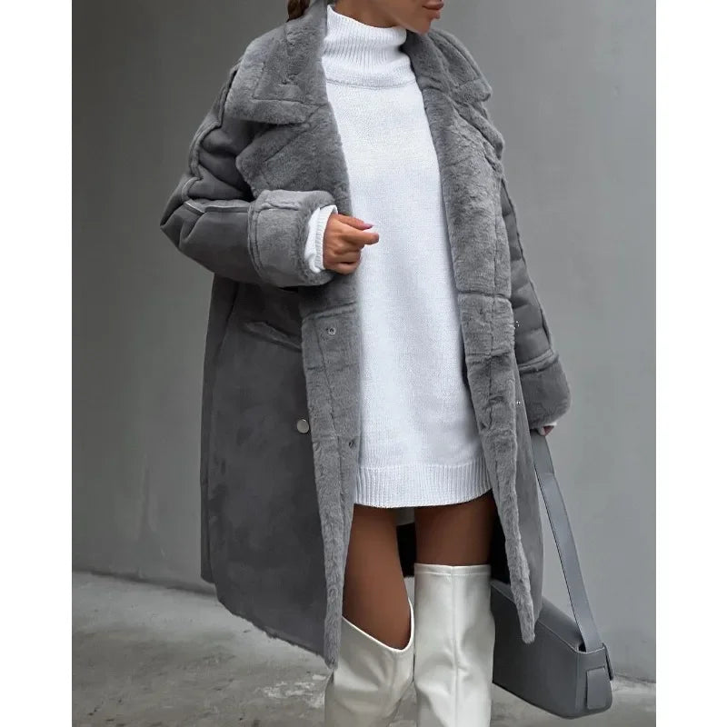 Aurelia - Chic Oversized Faux Fur Coat